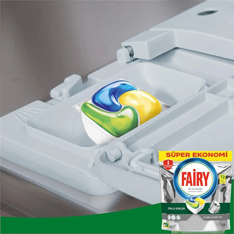 قرص ماشین ظرفشویی فیری FAIRY پلاتینیوم 72 عددی - تصویر 2