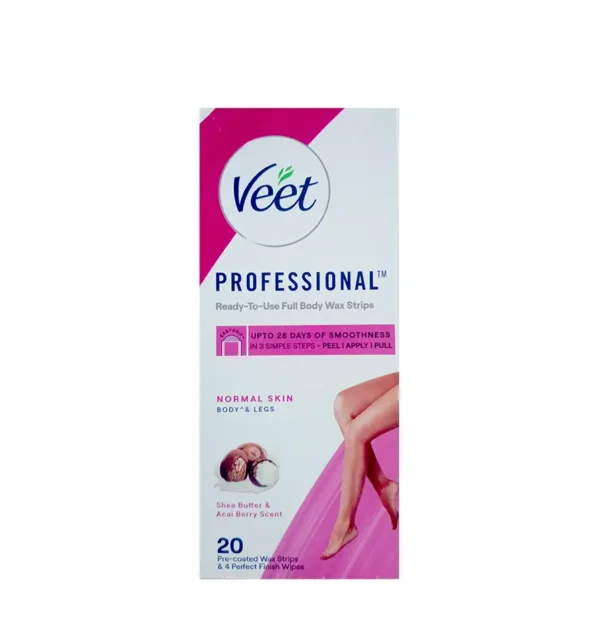 veet-professional-shea-butter-&-acai-berry-scent-body-wax-strips---20pcs-paikaree-18lu